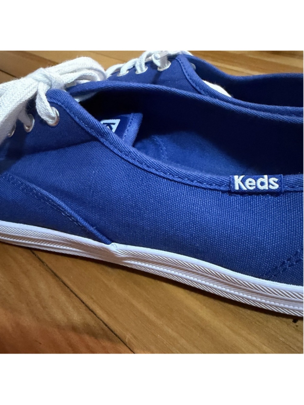 KEDS Champion Canvas Sneakers Blue Lace Up - Size 8 ✨ Brand New - Picture 4 of 7